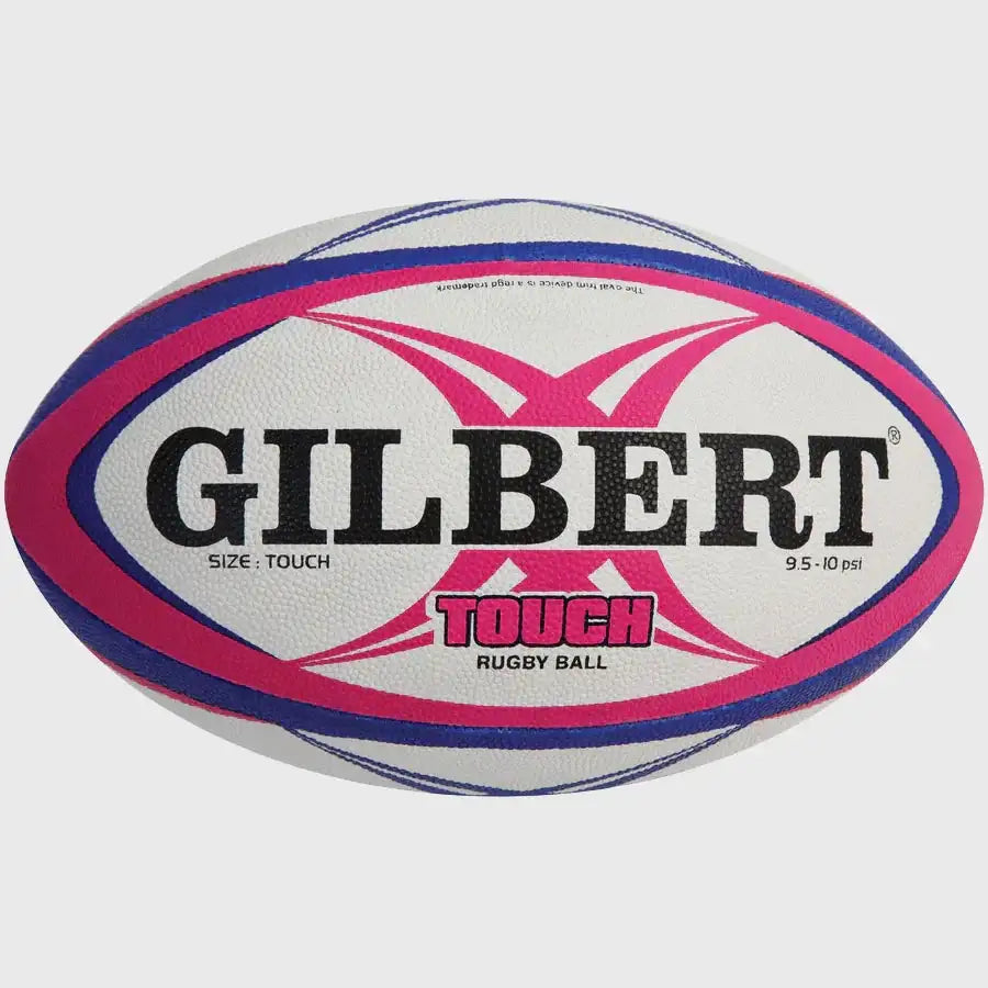 Pinkglbert Rugby Ball Gilbert Touch Training Rugby Ball Pink/Blue – Rugbystuff.com