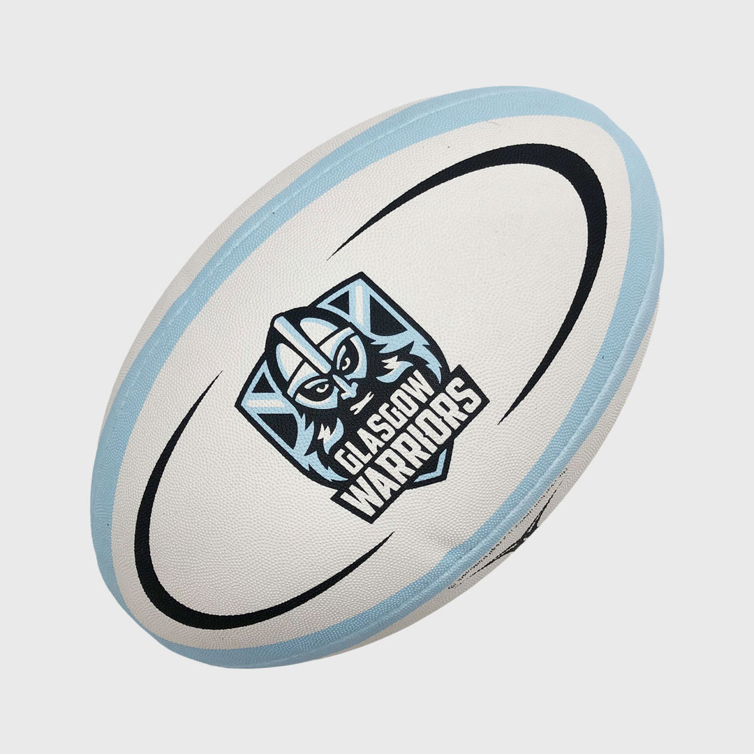 Gilbert Glasgow Warriors Midi Rugby Ball - Rugbystuff.com