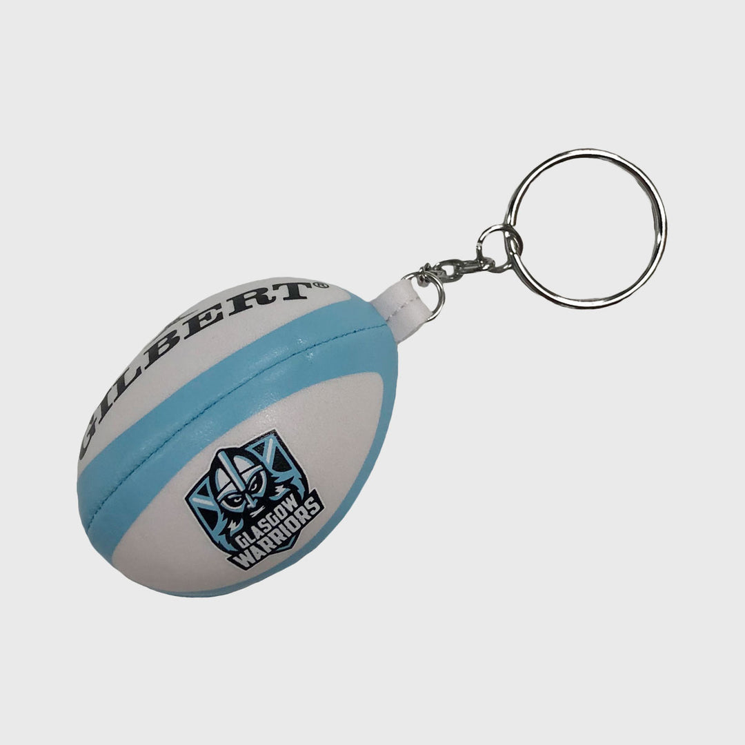 Gilbert Glasgow Warriors Replica Rugby Ball Keyring - Rugbystuff.com