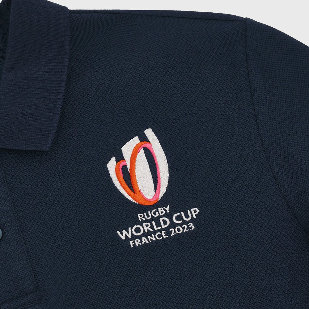 Macron Women's Rugby World Cup 2023 Polo Shirt Navy - Rugbystuff.com