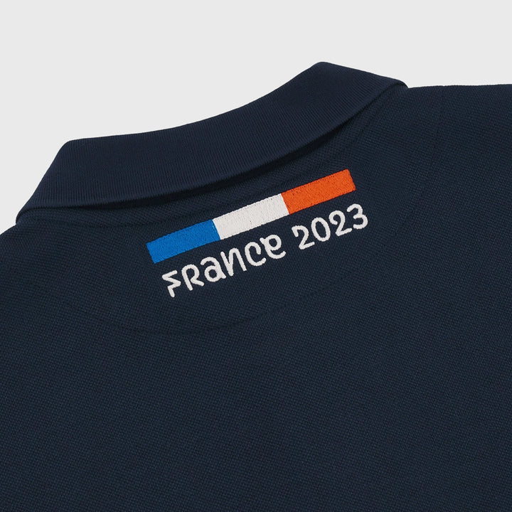 Macron Women's Rugby World Cup 2023 Polo Shirt Navy - Rugbystuff.com