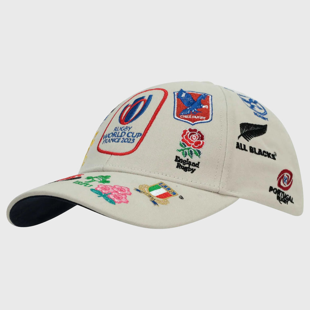 Official Rugby World Cup 2023 20 Unions Cap Grey - Rugbystuff.com