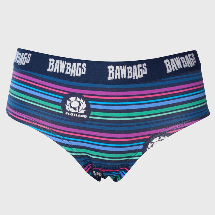 Bawbags Scotland Rugby Women's Lines Briefs - Rugbystuff.com