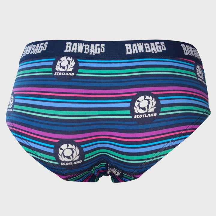 Bawbags Scotland Rugby Women's Lines Briefs - Rugbystuff.com