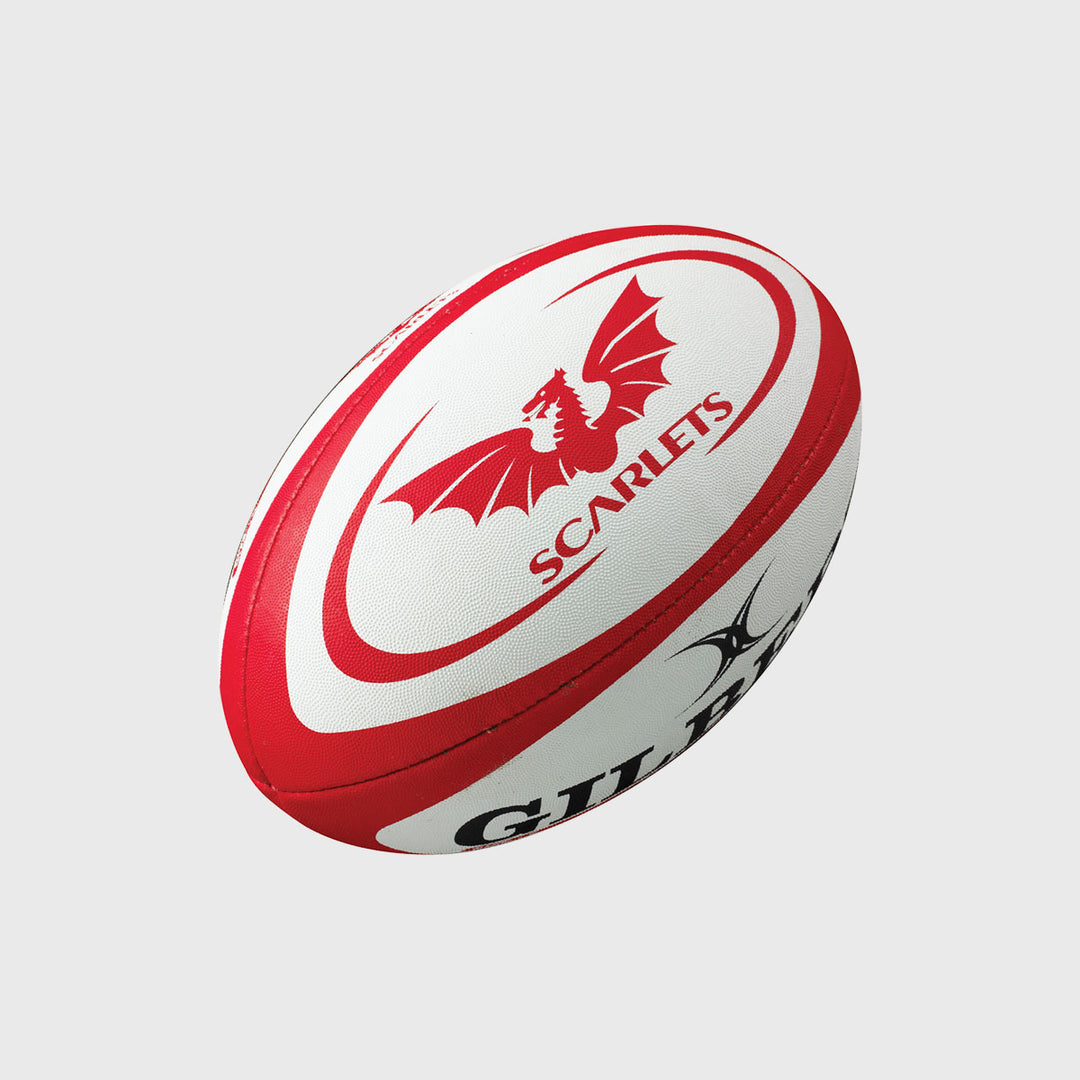 Gilbert Scarlets Replica Mini Rugby Ball - Rugbystuff.com