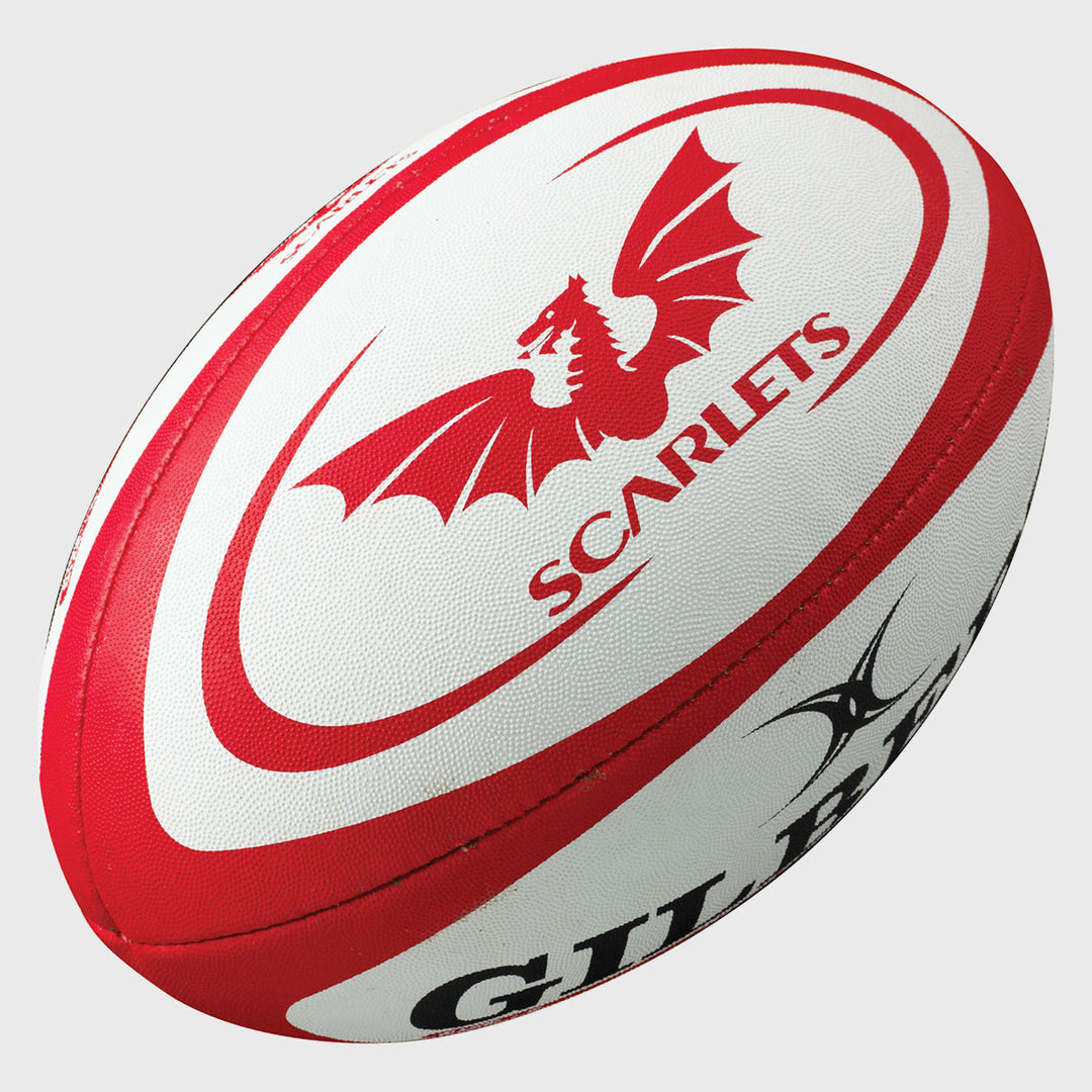 Gilbert Scarlets Replica Rugby Ball - Rugbystuff.com