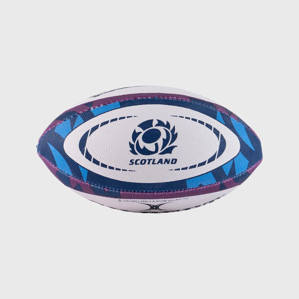 Gilbert Scotland Replica Mini Rugby Ball Navy/Purple - Rugbystuff.com