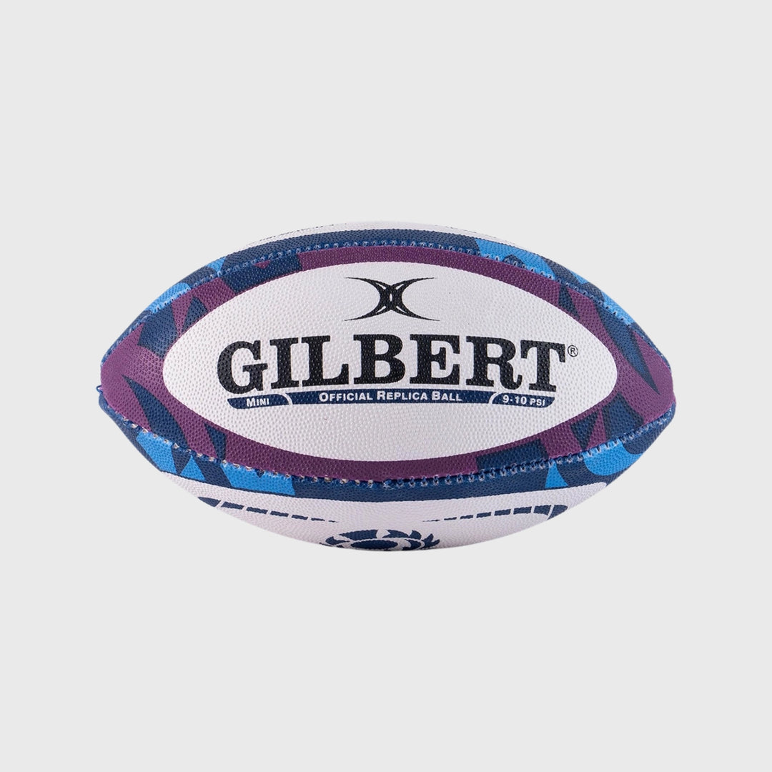 Gilbert Scotland Replica Mini Rugby Ball Navy/Purple - Rugbystuff.com
