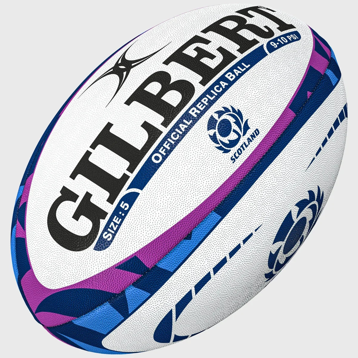 Gilbert Official Scotland Replica Rugby Ball Navy/Purple - Size 4 & 5 Gilbert Official Scotland Replica Rugby Ball Navy/Purple - Size 4 & 5
