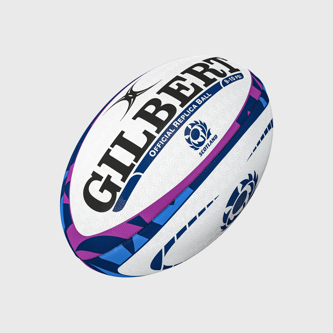 Gilbert Scotland Replica Mini Rugby Ball Navy/Purple - Rugbystuff.com