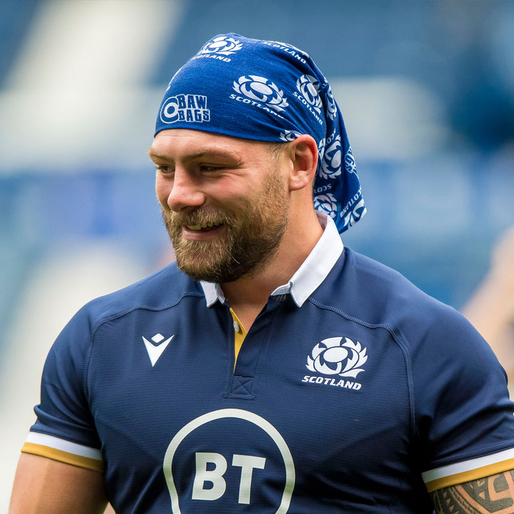 Bawbags Scotland Rugby Multi Sleeve Buff Navy/White - Rugbystuff.com