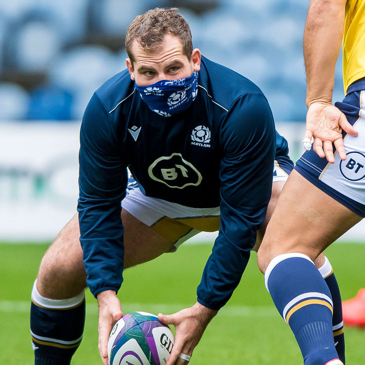 Bawbags Scotland Rugby Multi Sleeve Buff Navy/White - Rugbystuff.com