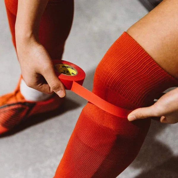 SportTape 1.9cm x 20m Rugby Sock Tape Red – Rugbystuff.com
