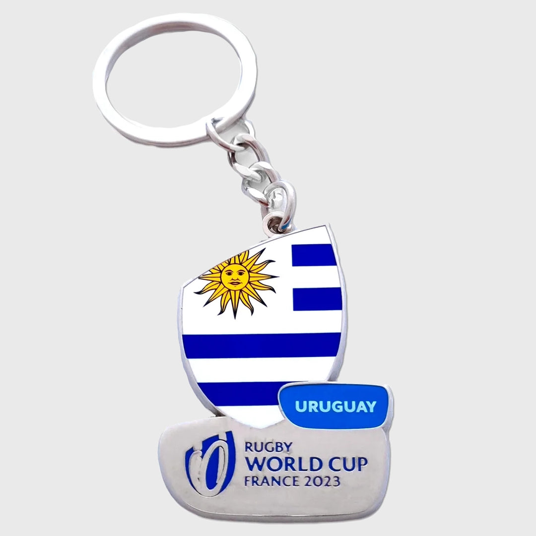 Official Rugby World Cup 2023 Uruguay Flag Keyring - Rugbystuff.com