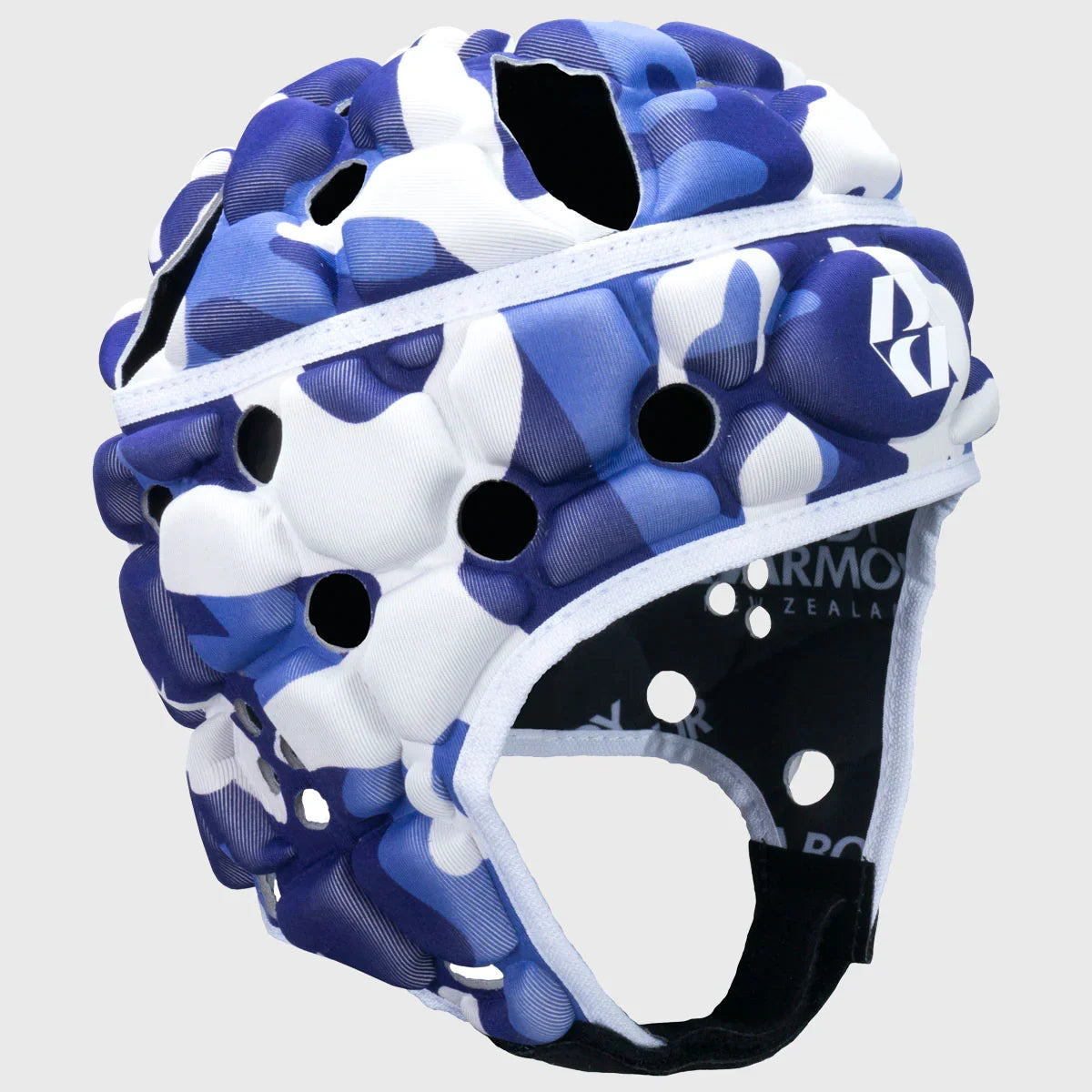 Body Armour Ventilator Rugby Head Guard Blue Camo