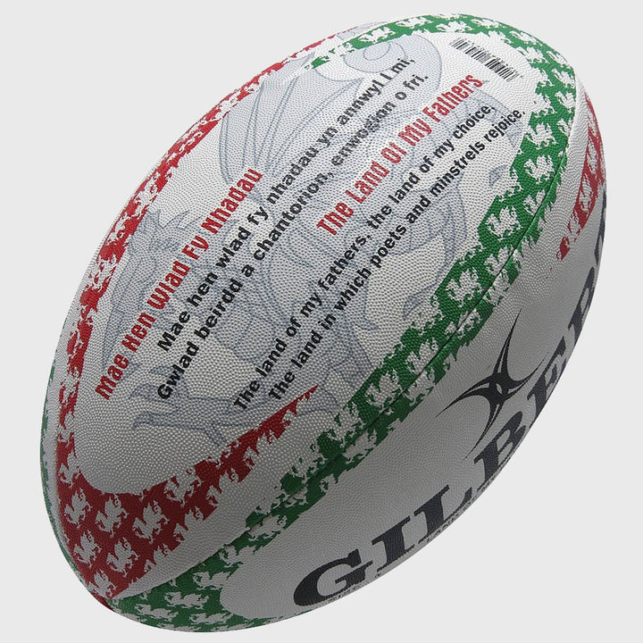 Gilbert Wales Land Of My Fathers Rugby Ball - Rugbystuff.com