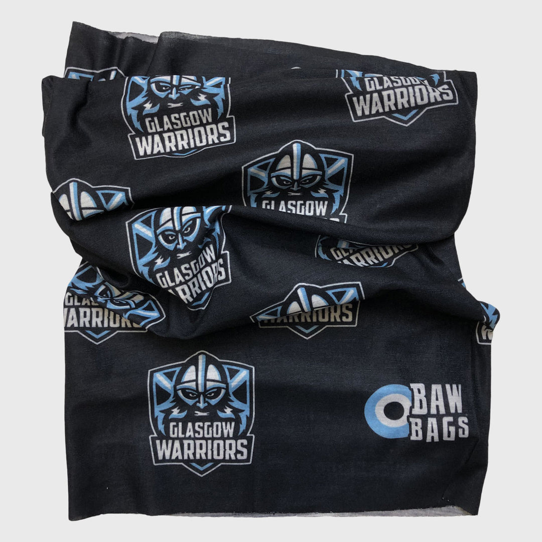 Bawbags Glasgow Warriors Multi Sleeve Buff Black - Rugbystuff.com