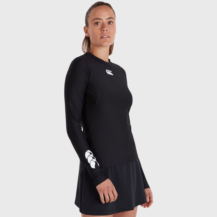 Canterbury Women's Thermoreg Baselayer Long Sleeve Black - Rugbystuff.com