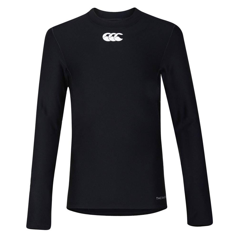 Canterbury Kid's Thermoreg Baselayer Long Sleeve Black - Rugbystuff.com