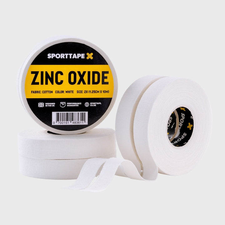SportTape Zinc Oxide Tape White 1.25cm x 10m 2 Pack - Rugbystuff.com