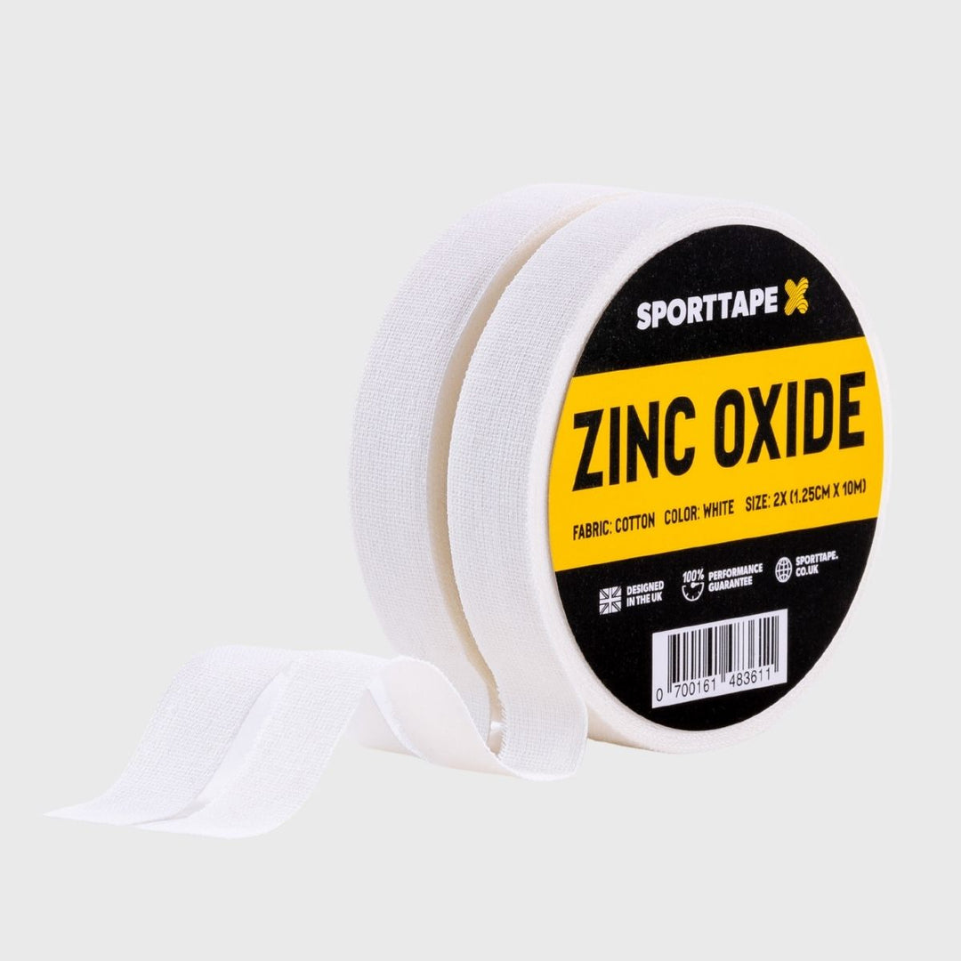 SportTape Zinc Oxide Tape White 1.25cm x 10m 2 Pack - Rugbystuff.com